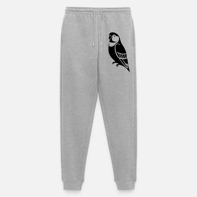 Papageien Vogel Geshenk  - Männer Premium Bio Jogginghose - Grau meliert