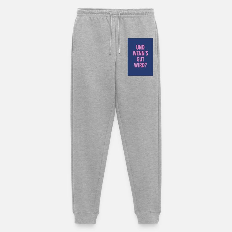 Und Wenn's Gut Wird? - Männer Premium Bio Jogginghose - Grau meliert