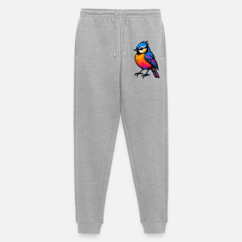 Pop Art: Der Farbausbruch - Männer Premium Bio Jogginghose - Grau meliert