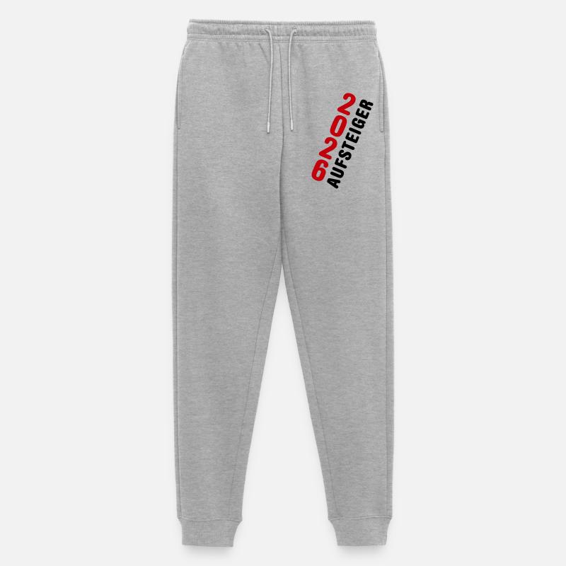 Aufsteiger 2026 Aufstieg - Männer Premium Bio Jogginghose - Grau meliert