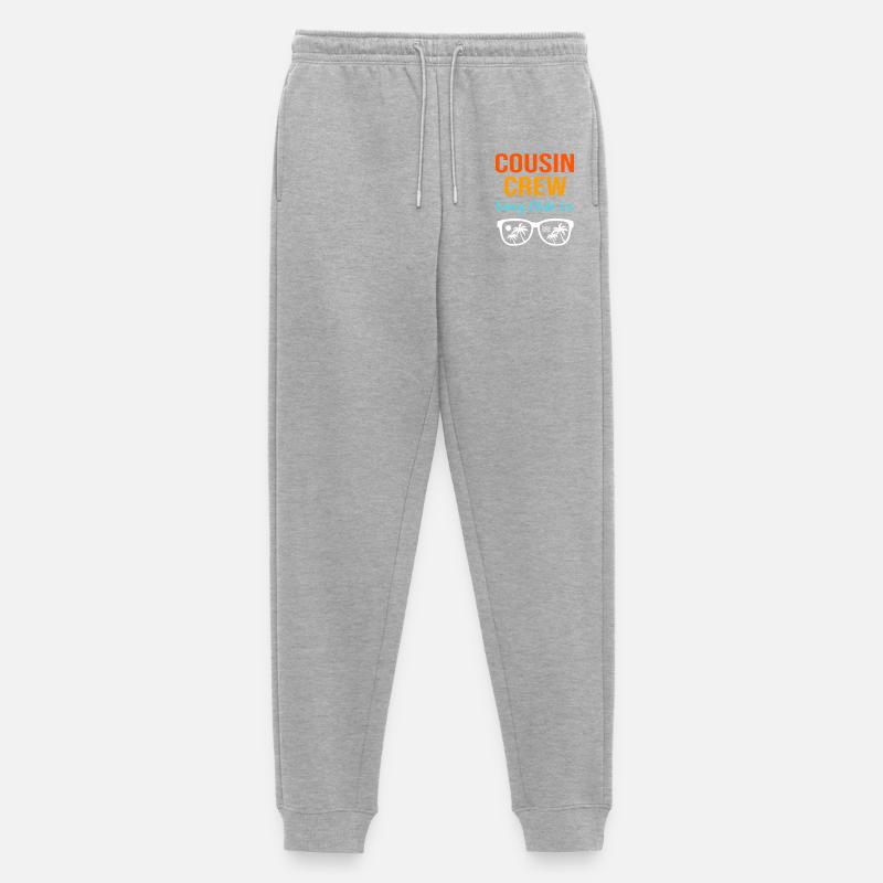Cousin Crew - Männer Premium Bio Jogginghose - Grau meliert