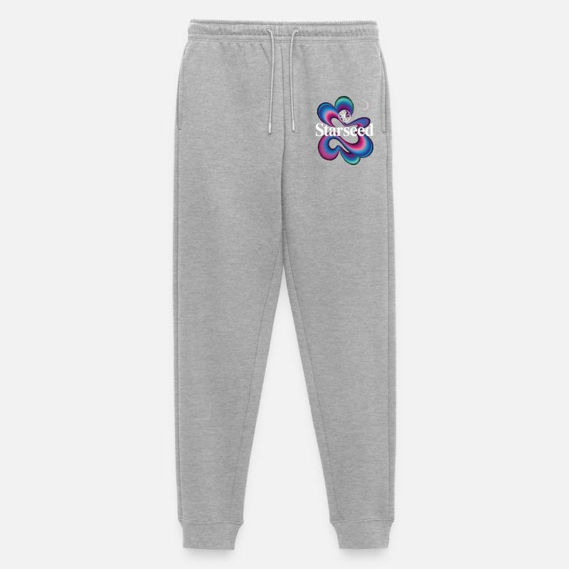 Starseed Farbwirbel Logo - Männer Premium Bio Jogginghose - Grau meliert