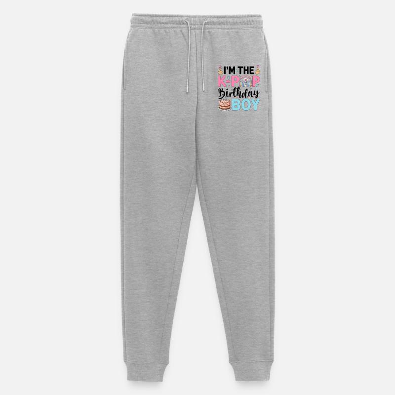 I'm The K-Pop Birthday Boy - Männer Premium Bio Jogginghose - Grau meliert