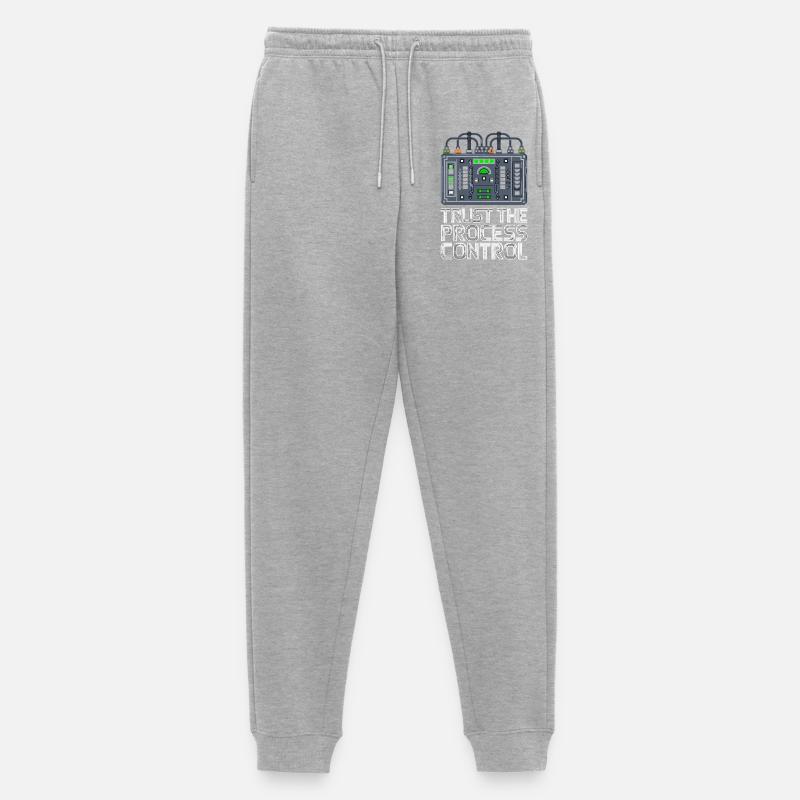 Trust The Process Control Prozessleittechnik - Männer Premium Bio Jogginghose - Grau meliert