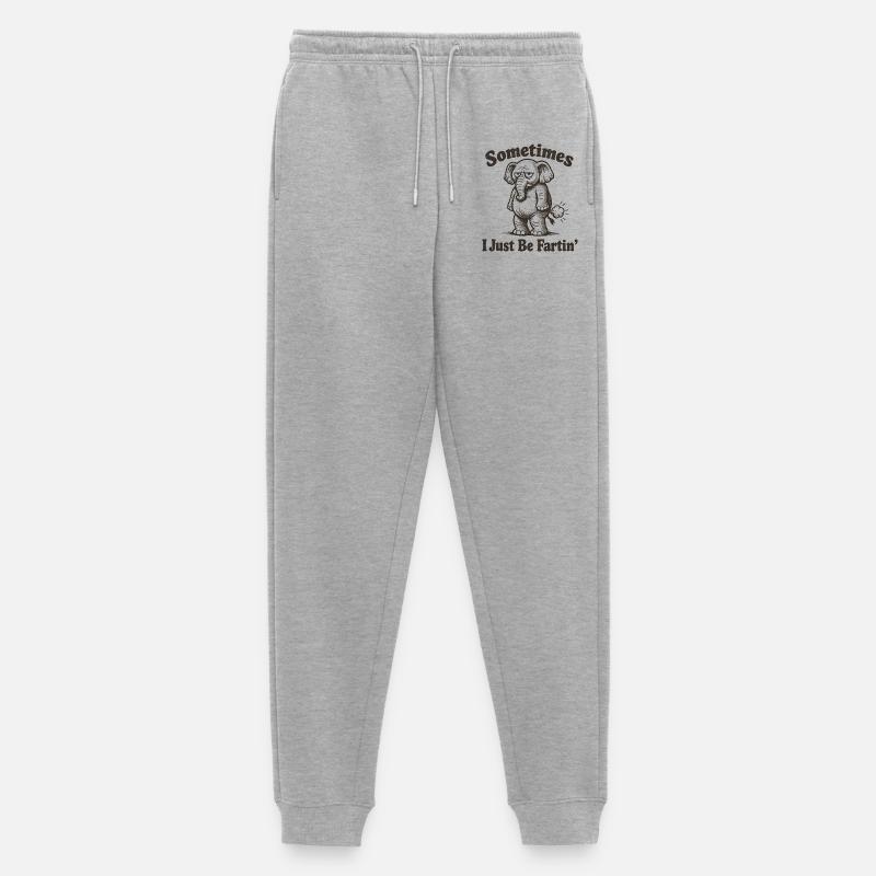 Manchmal furze ich einfach nur. - Männer Premium Bio Jogginghose - Grau meliert