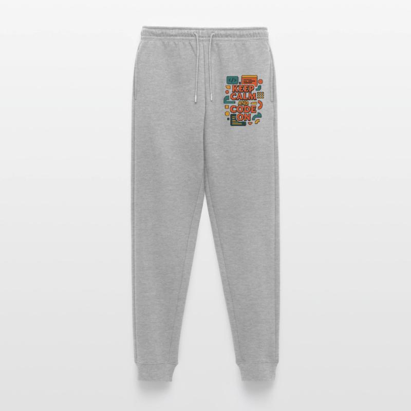 Reste calme et code activé – Chemise de codeur drôle Pantalon de jogging Premium bio Homme