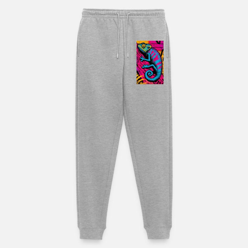 Chamäleon - Männer Premium Bio Jogginghose - Grau meliert
