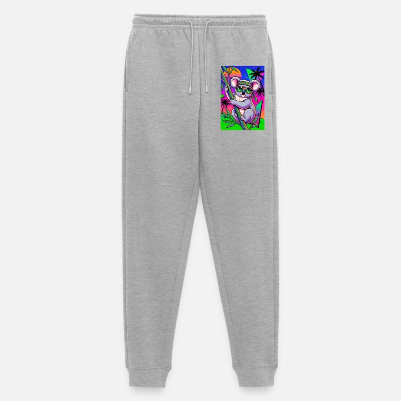 Koala - Männer Premium Bio Jogginghose - Grau meliert