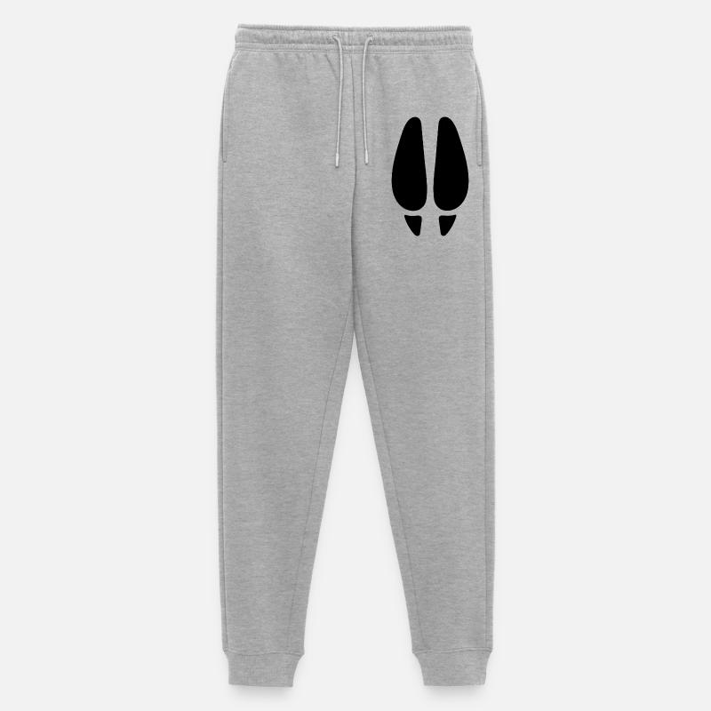 Hirschspur - Männer Premium Bio Jogginghose - Grau meliert