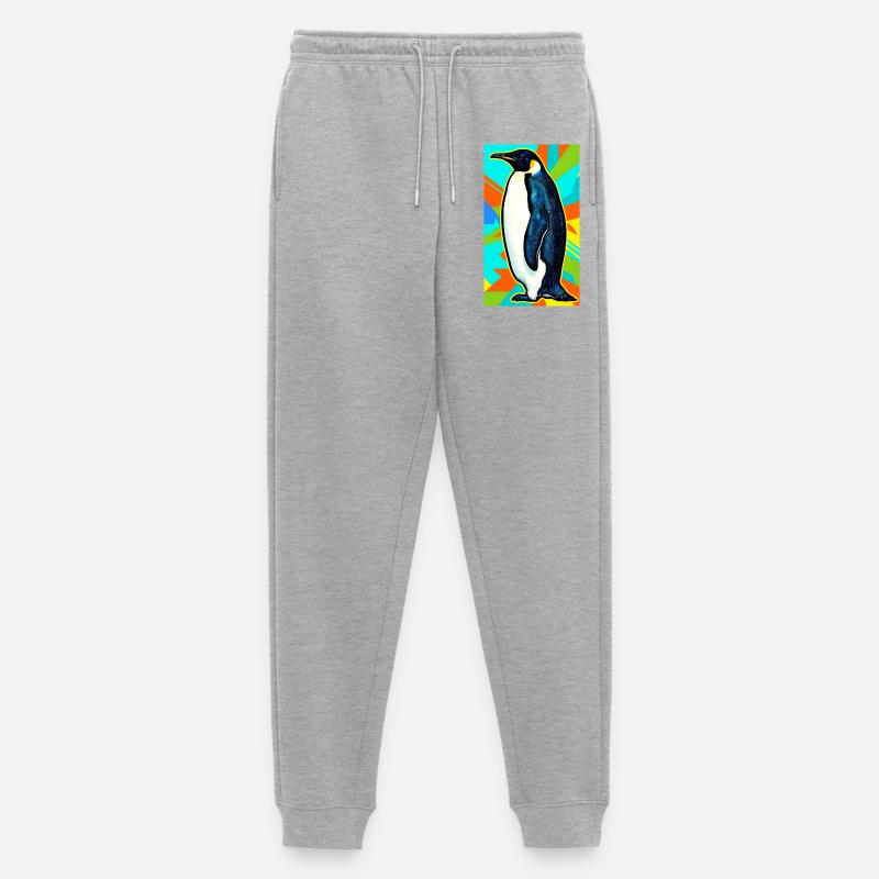 Pinguin - Männer Premium Bio Jogginghose - Grau meliert