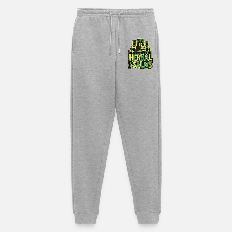 Dub Reggae Herbal Psalms - Männer Premium Bio Jogginghose - Grau meliert