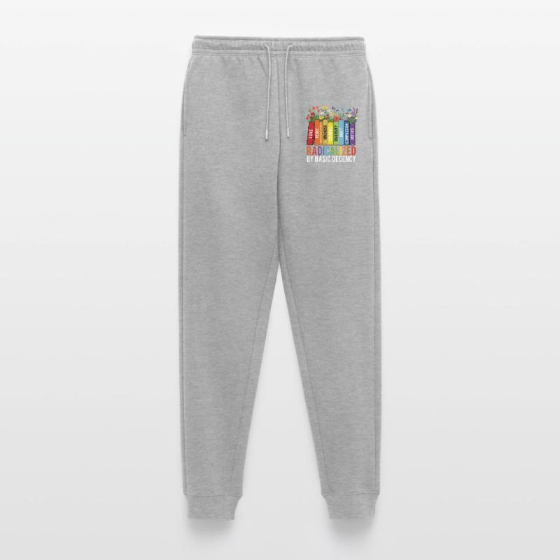 Radicalized Basic Decency Kindness Equality  Men's Premium Organic Joggers