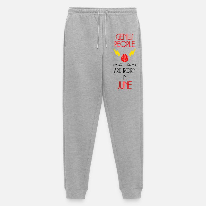Dschinn, geboren im Juni – Geburtsgeschenk - Männer Premium Bio Jogginghose - Grau meliert