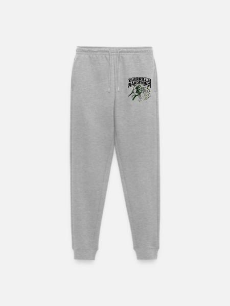 Guerrilla Gardening Power - Men's Premium Organic Joggers - heather grey