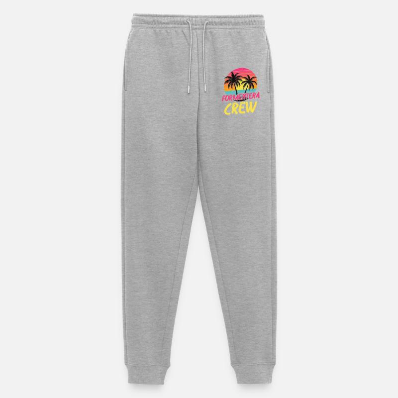 Formentera Crew - Männer Premium Bio Jogginghose - Grau meliert