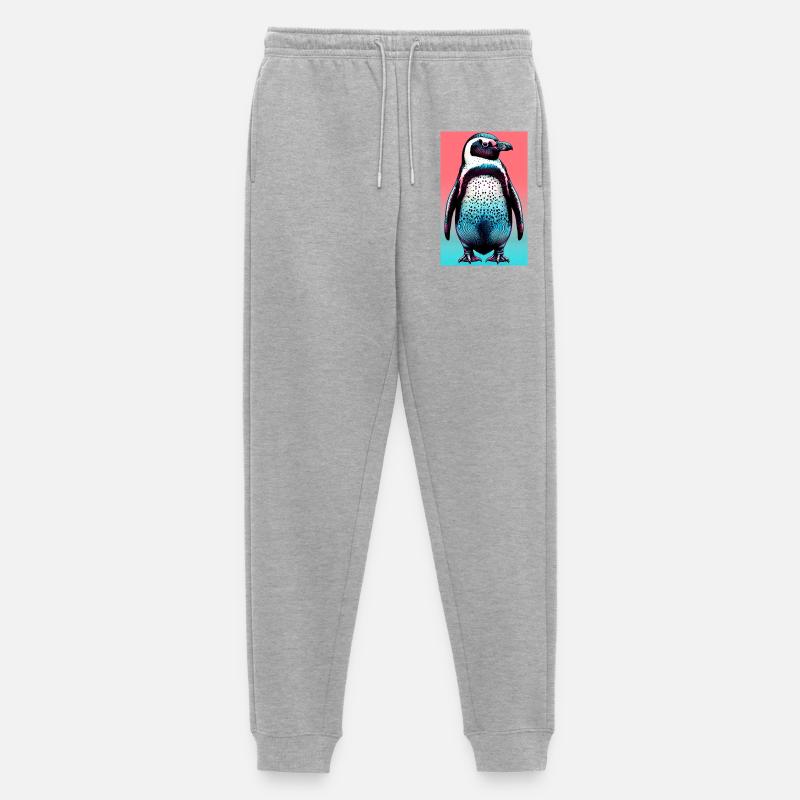 Pinguin - Männer Premium Bio Jogginghose - Grau meliert
