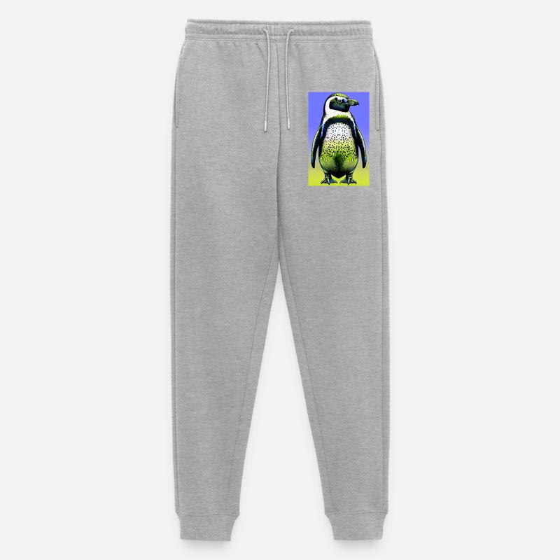 Pinguin - Männer Premium Bio Jogginghose - Grau meliert