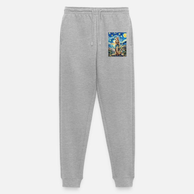 Artemis Sternennacht - Männer Premium Bio Jogginghose - Grau meliert