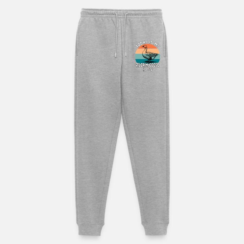 Pilgrim Gans Pilgrim Goose - Männer Premium Bio Jogginghose - Grau meliert