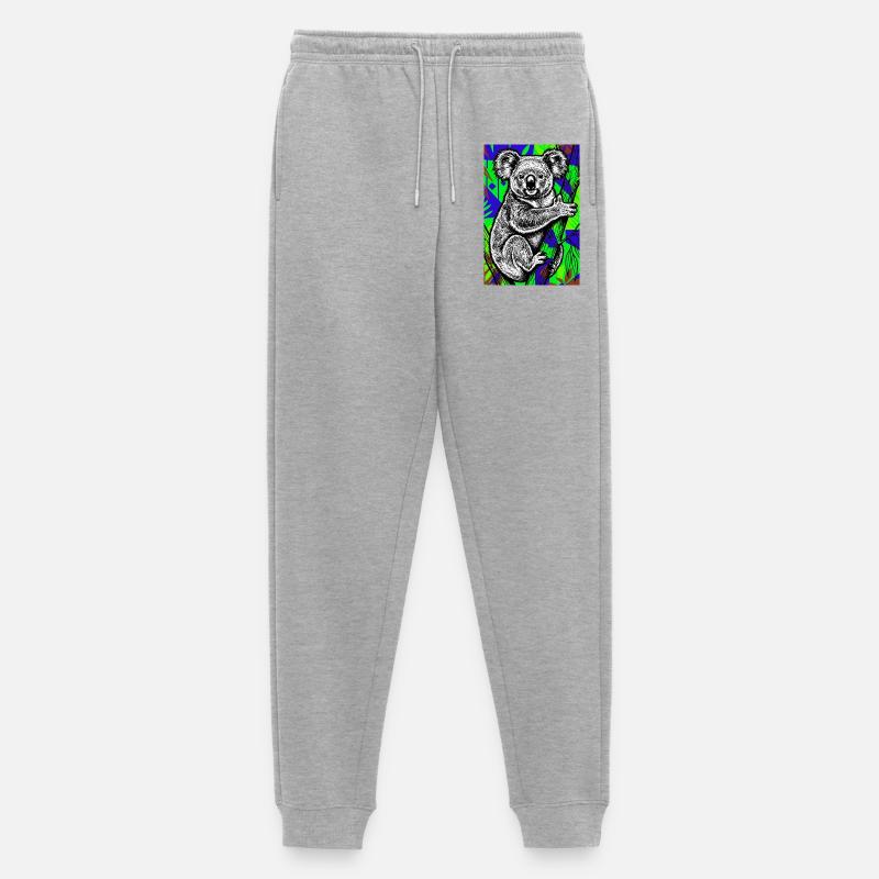 Koala - Männer Premium Bio Jogginghose - Grau meliert