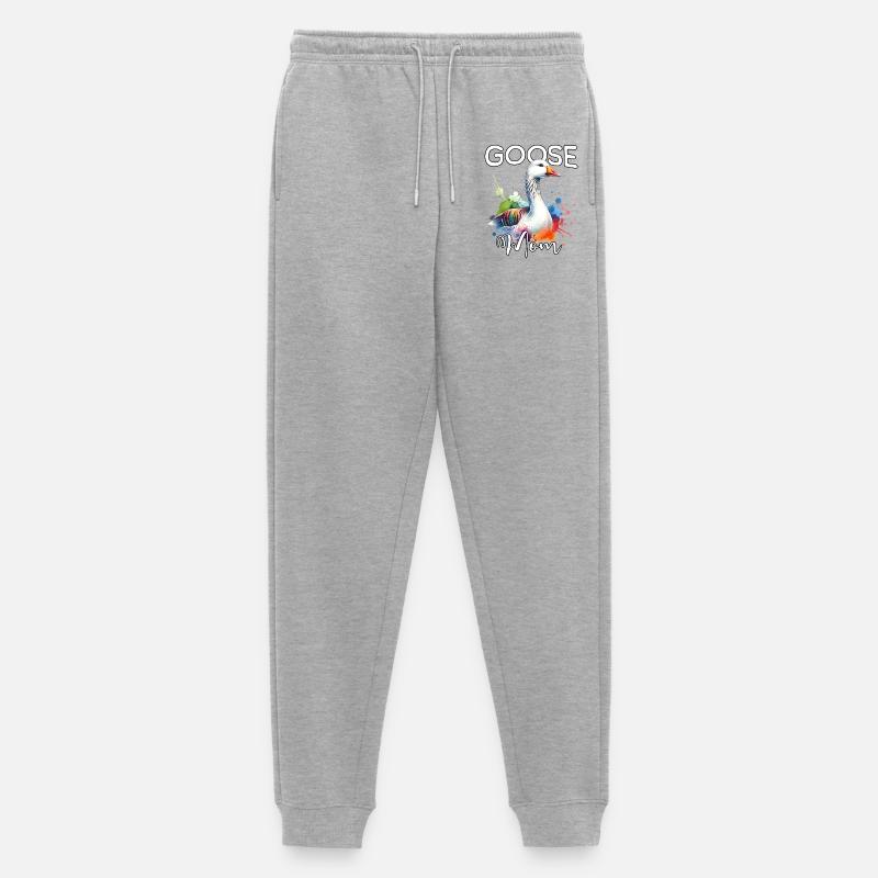 Gans Mama - Männer Premium Bio Jogginghose - Grau meliert