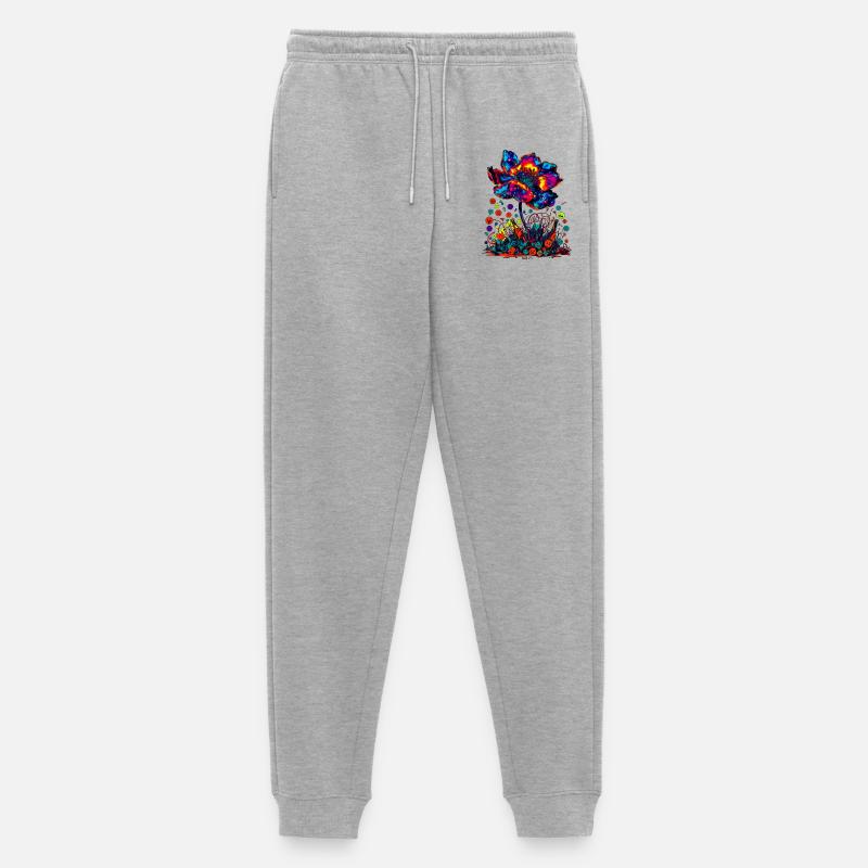 Cosmic Reset Bloom 2.0 - Männer Premium Bio Jogginghose - Grau meliert