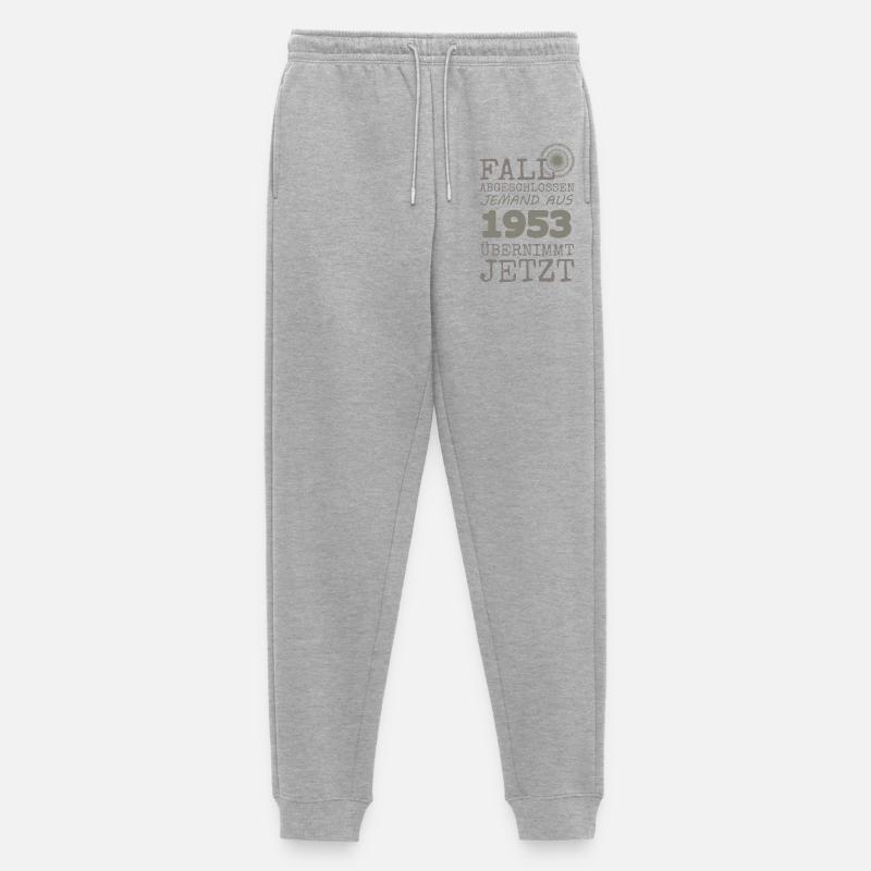 1953 - Männer Premium Bio Jogginghose - Grau meliert