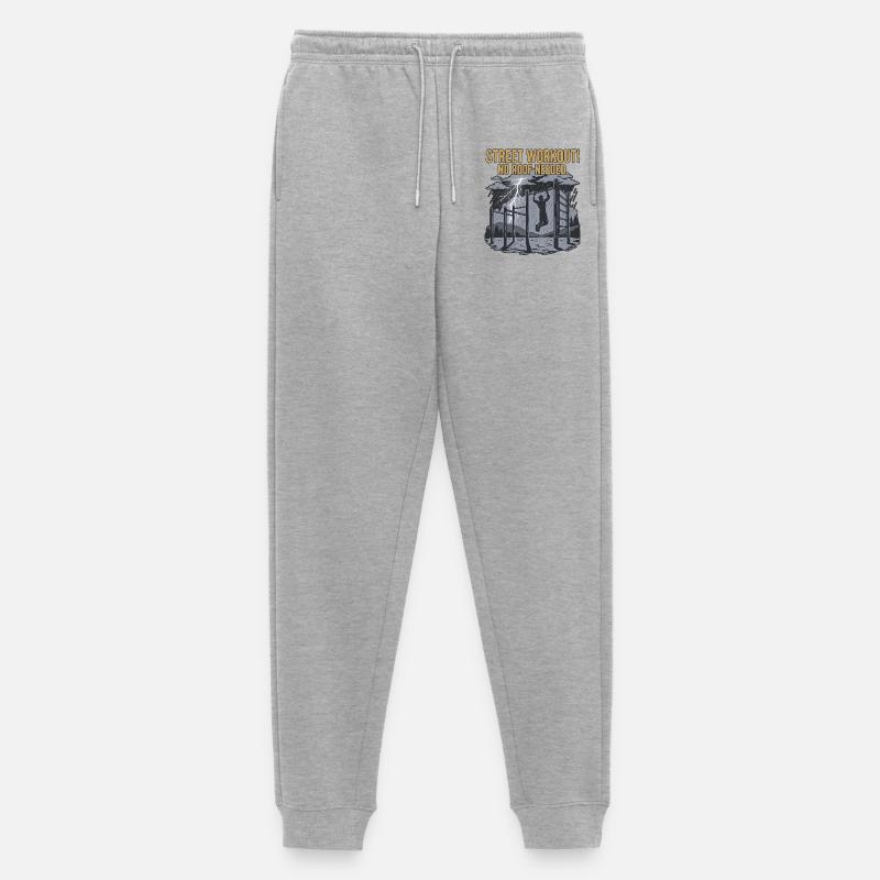 Calisthenics Workout - Männer Premium Bio Jogginghose - Grau meliert