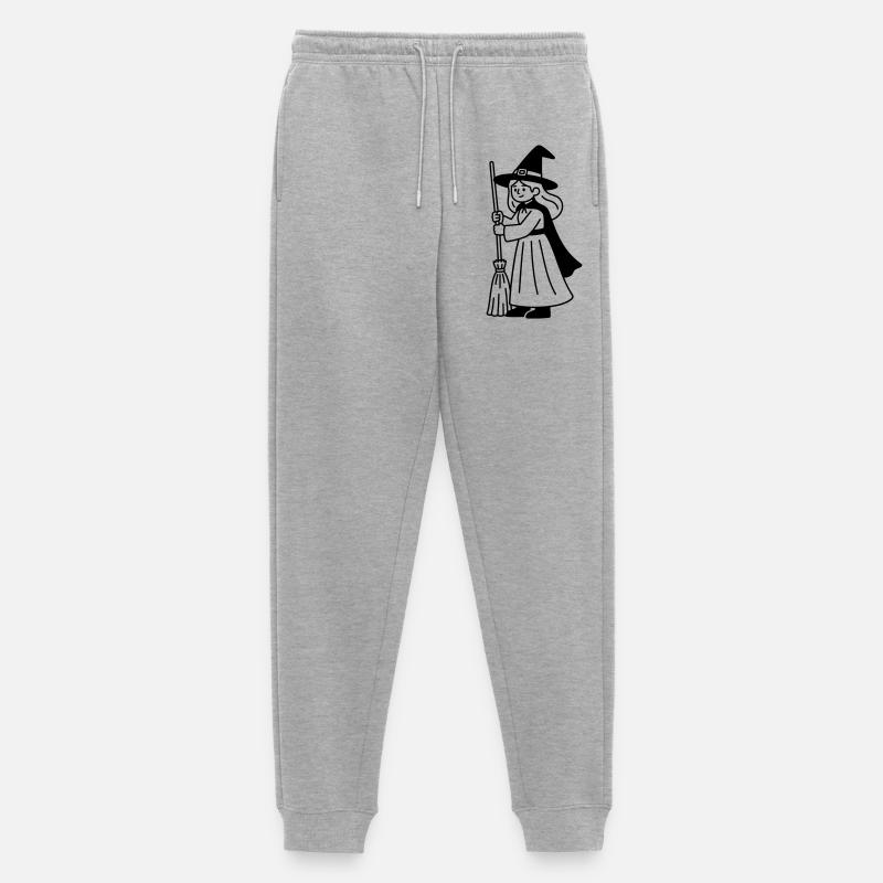 Hexe - Männer Premium Bio Jogginghose - Grau meliert