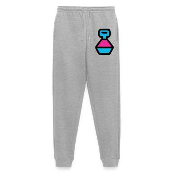  Retro Trinkflasche 90er Pop Art - Männer Premium Bio Jogginghose - Grau meliert - Vorne - Thijin (182cm)