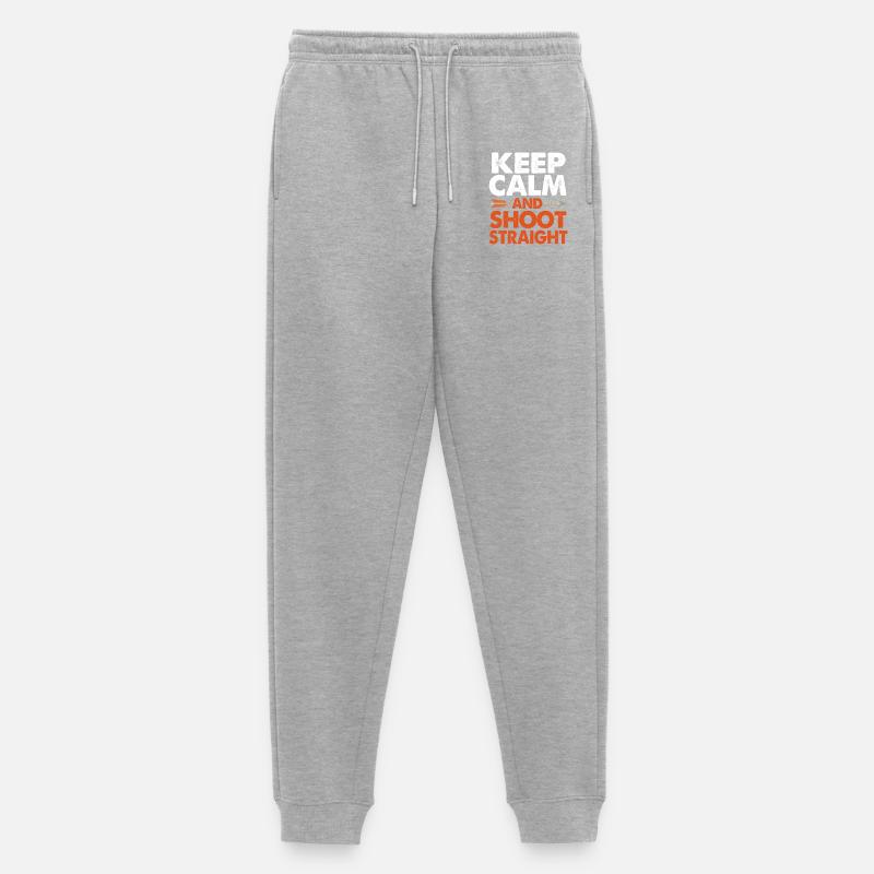 Bogen Bogenschütze Bogenschießen - Männer Premium Bio Jogginghose - Grau meliert