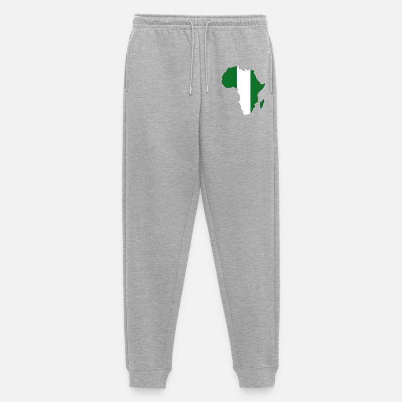Niger Flagge Afrika - Männer Premium Bio Jogginghose - Grau meliert
