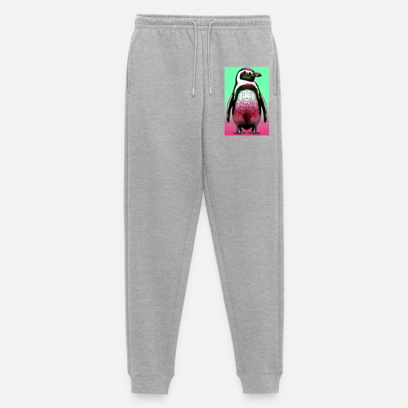 Pinguin - Männer Premium Bio Jogginghose - Grau meliert