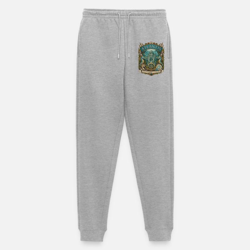 Atlantis: Alte Seezitadelle - Männer Premium Bio Jogginghose - Grau meliert