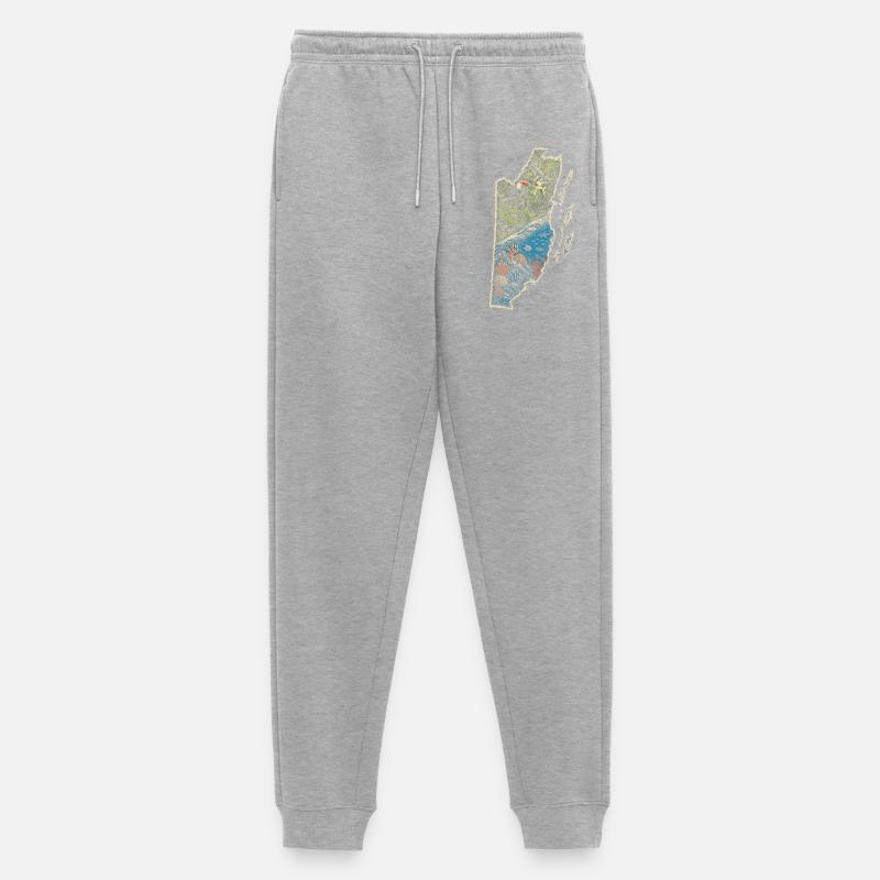 Belize Belizean Root - Men's Premium Organic Joggers - heather grey