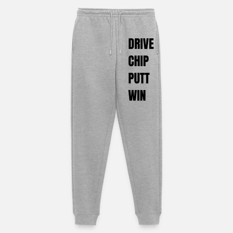 Golf Drive Chip Putt Win - Männer Premium Bio Jogginghose - Grau meliert
