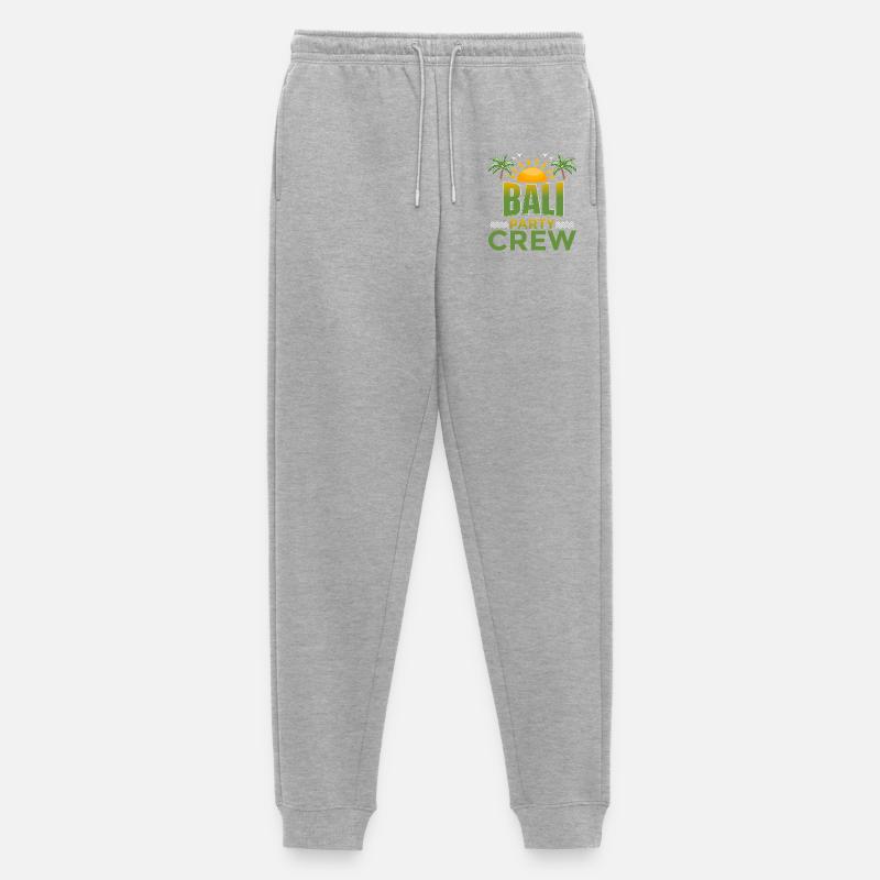 Bali Party Crew - Männer Premium Bio Jogginghose - Grau meliert