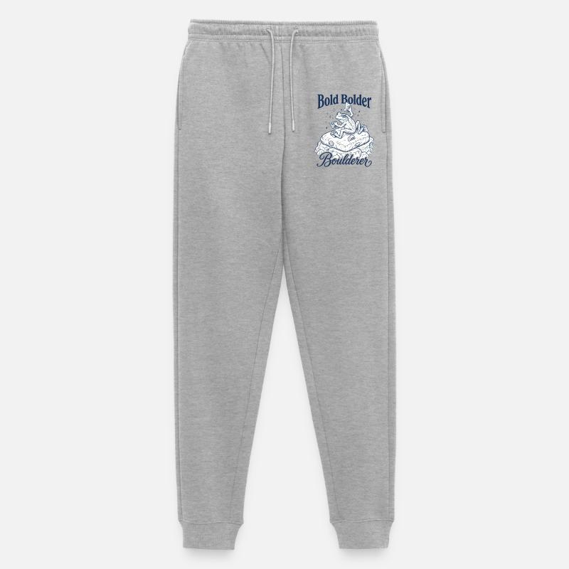 Bouldering Bold Bolder Boulderer - Men's Premium Organic Joggers - heather grey