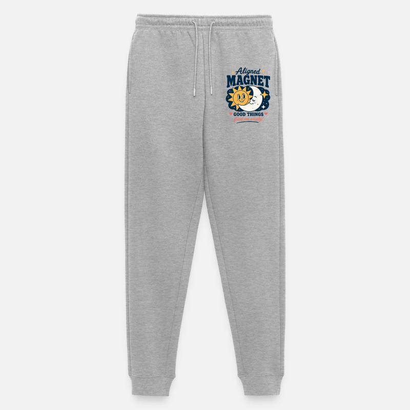 Aligned Magnet Good Things Design - Männer Premium Bio Jogginghose - Grau meliert