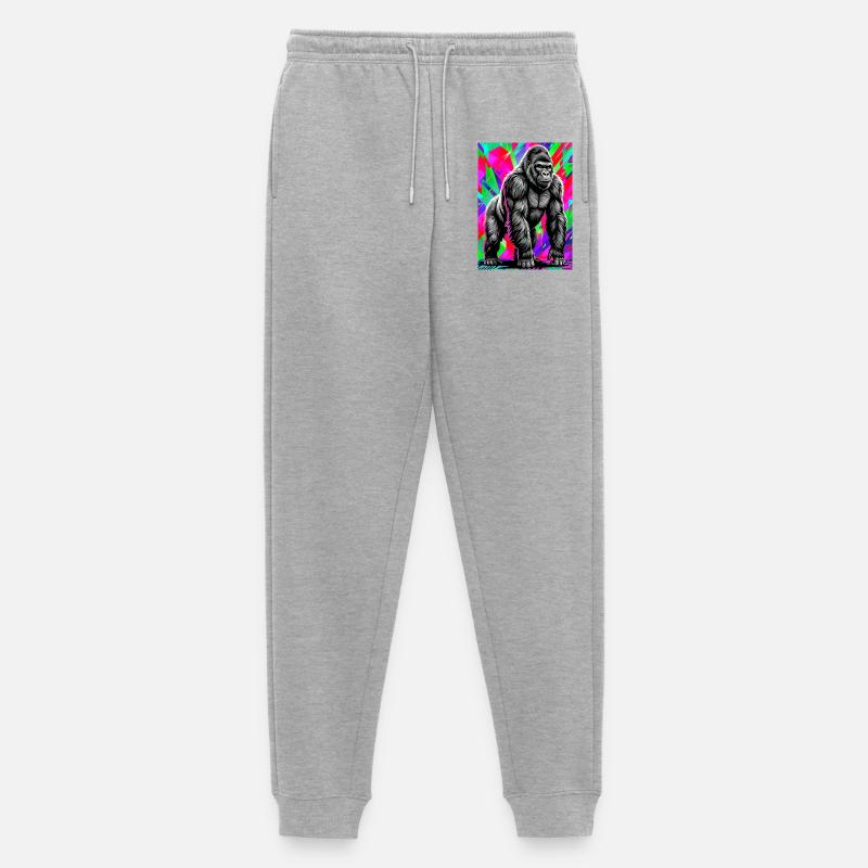 gorille - Pantalon de jogging Premium bio Homme - gris chiné
