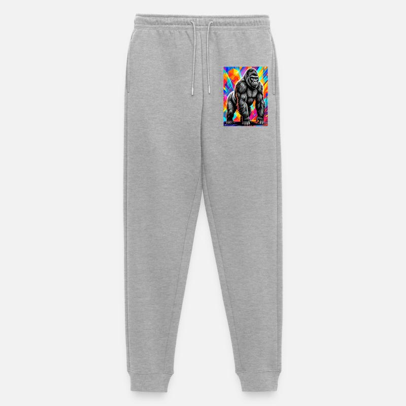 gorille - Pantalon de jogging Premium bio Homme - gris chiné