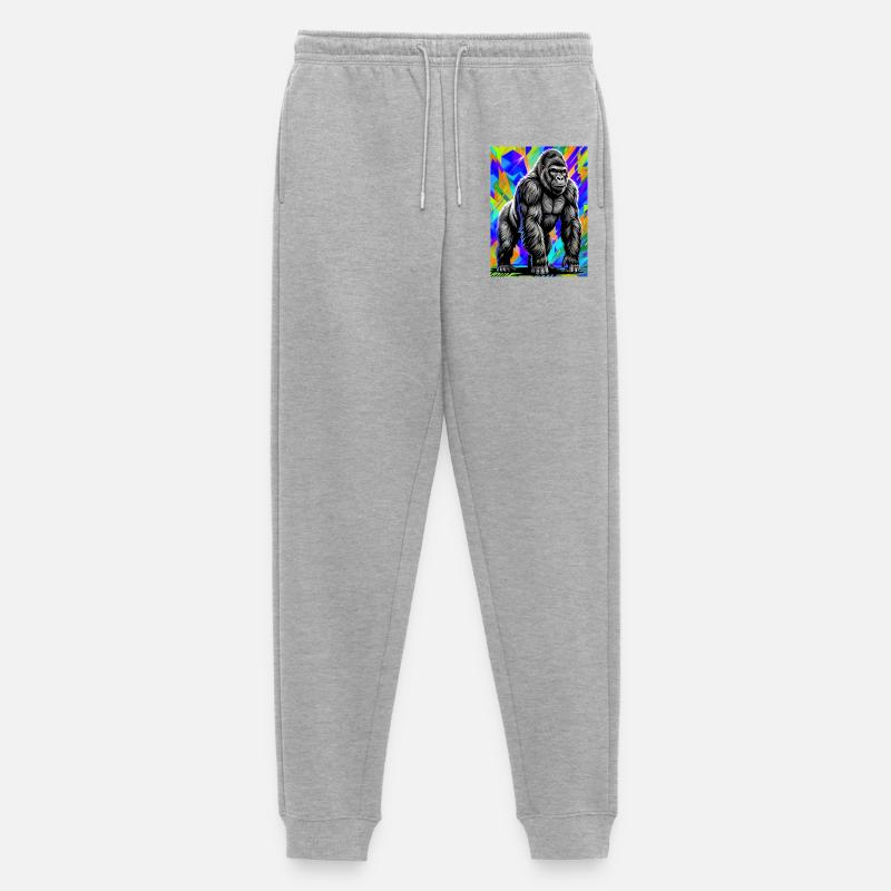 gorille - Pantalon de jogging Premium bio Homme - gris chiné
