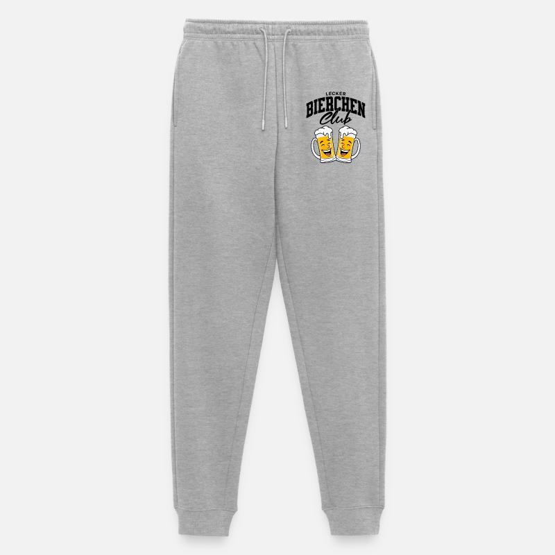 Lecker Bierchen Club - Männer Premium Bio Jogginghose - Grau meliert