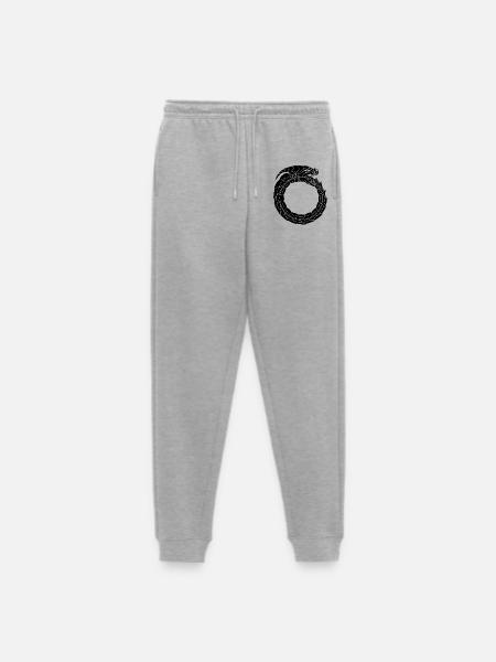 Devouring Black Dragon - Men's Premium Organic Joggers - heather grey