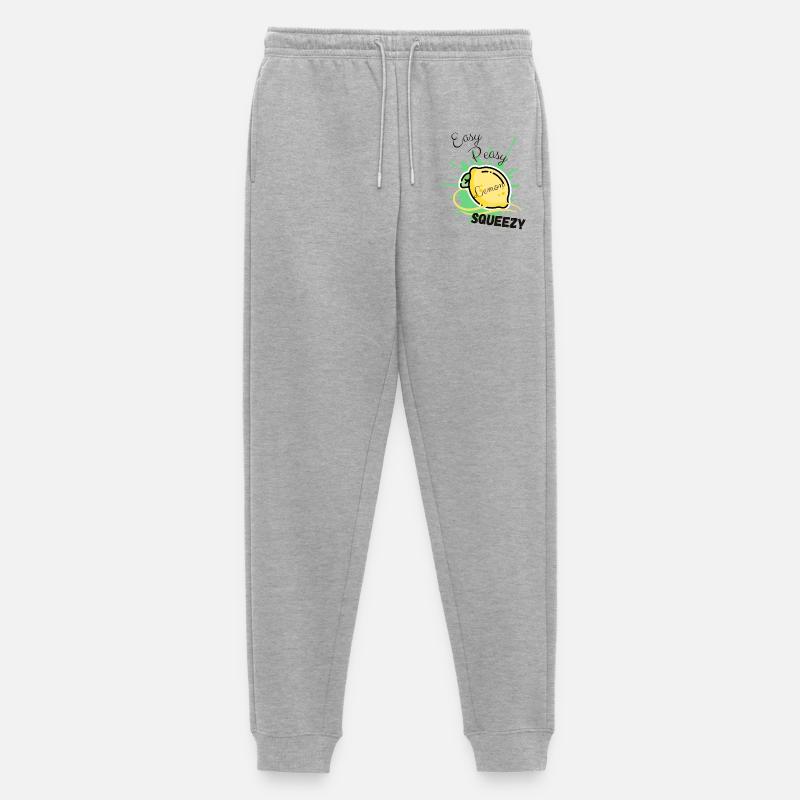 Zitrone Easy Peasy Lemon Squeezy - Männer Premium Bio Jogginghose - Grau meliert