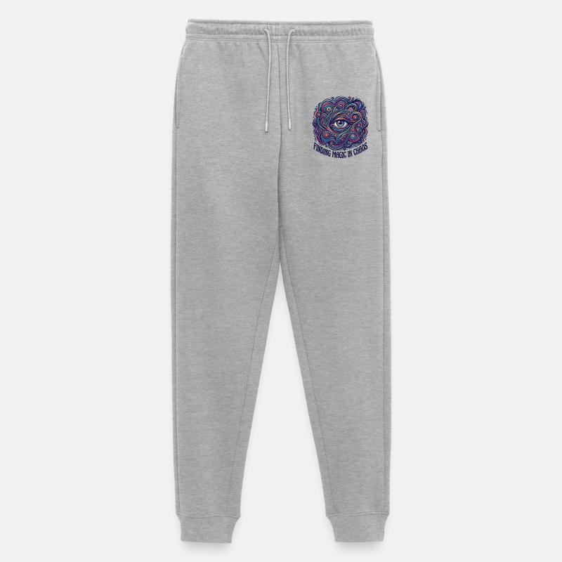 Magic Chaos - Männer Premium Bio Jogginghose - Grau meliert