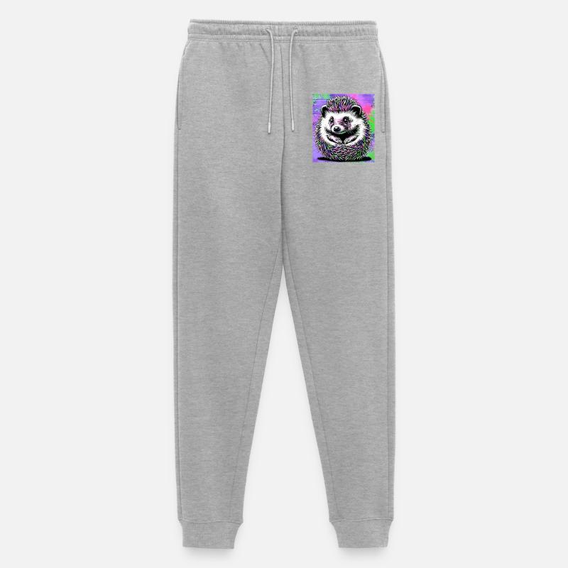 Igel - Männer Premium Bio Jogginghose - Grau meliert