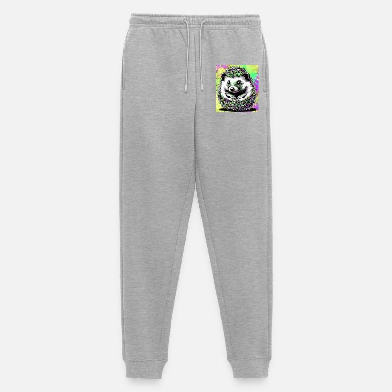 Igel - Männer Premium Bio Jogginghose - Grau meliert