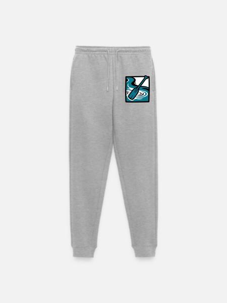 Paddle River Water Icon - Men's Premium Organic Joggers - heather grey