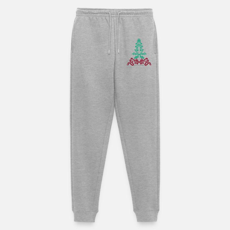 Verwurzelte Energie - Männer Premium Bio Jogginghose - Grau meliert